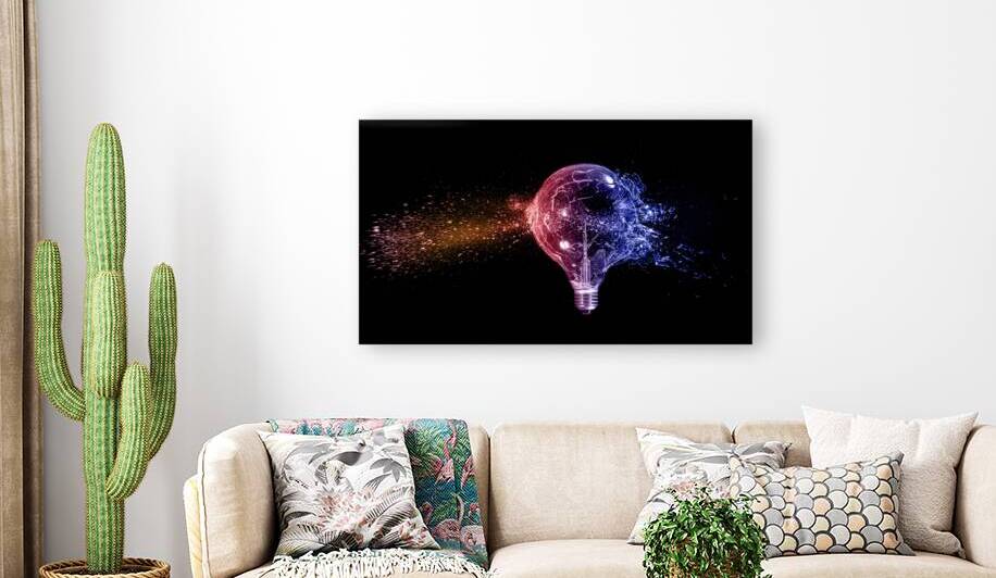 large bulb explodes  by Gualtiero Boffi
