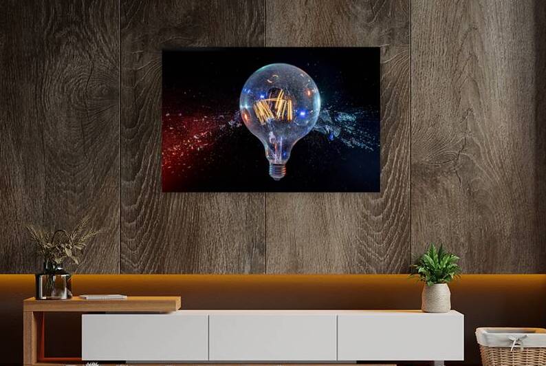 large bulb explodes by Gualtiero Boffi