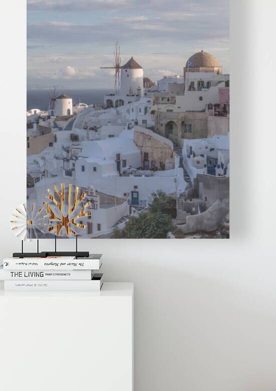 oia santorini panoramic view by Gualtiero Boffi