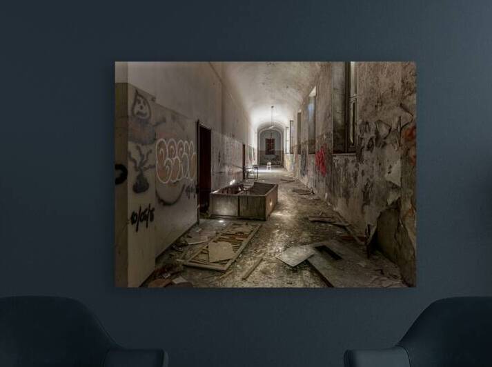 decaying and vandalised interior by Gualtiero Boffi