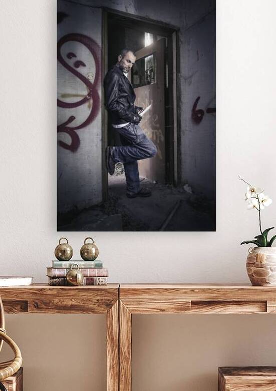 serial killer with knife  by Gualtiero Boffi