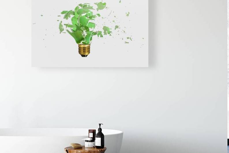 broken green bulb  by Gualtiero Boffi