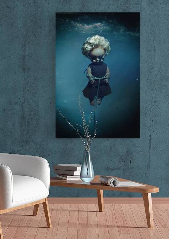 bound doll underwater by Gualtiero Boffi