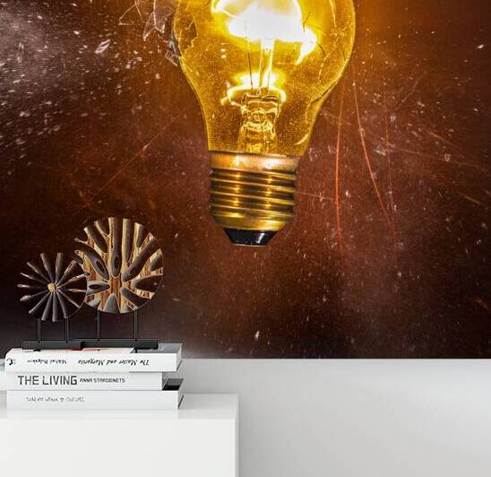 filament bulb catches fire  by Gualtiero Boffi