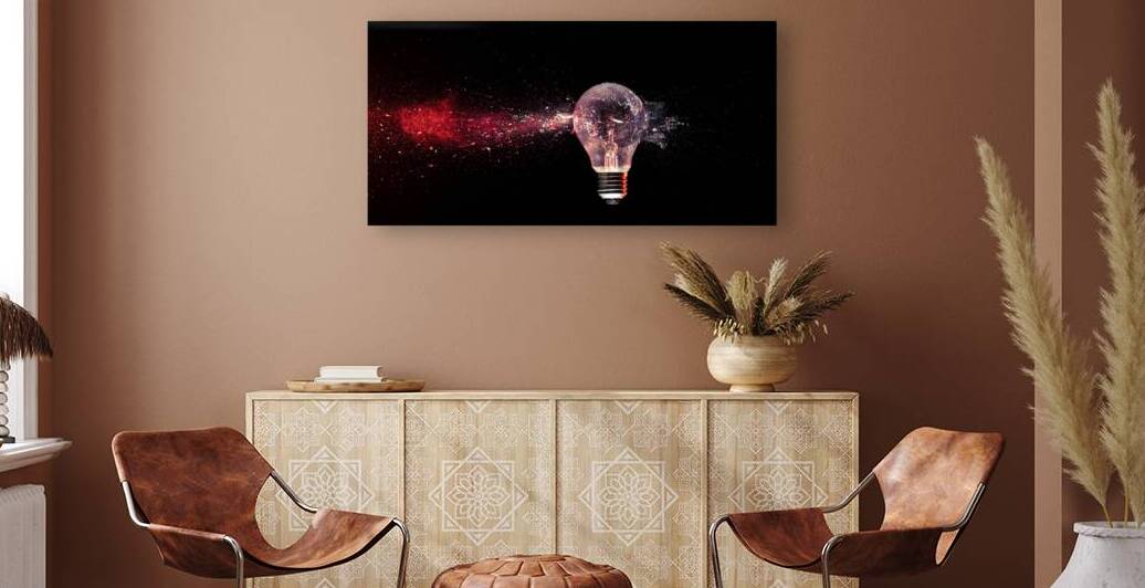bulb gets hit and breaks.  by Gualtiero Boffi
