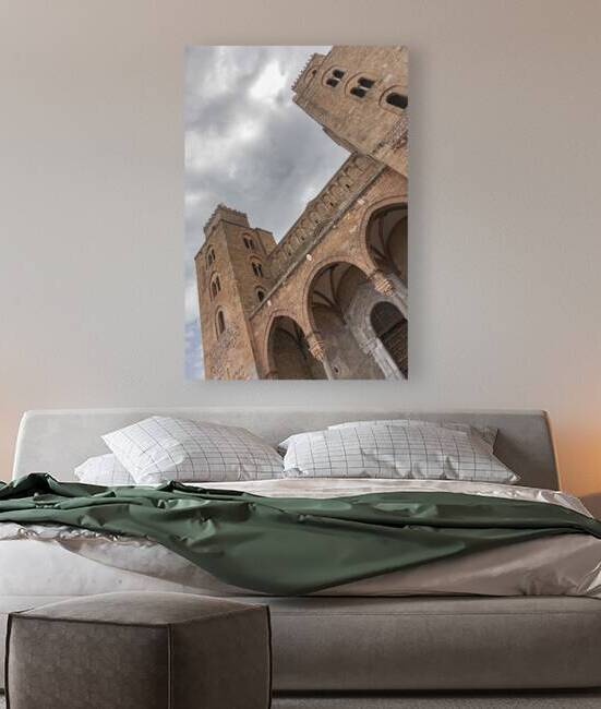 Cathedral of Cefalu view from below. by Gualtiero Boffi