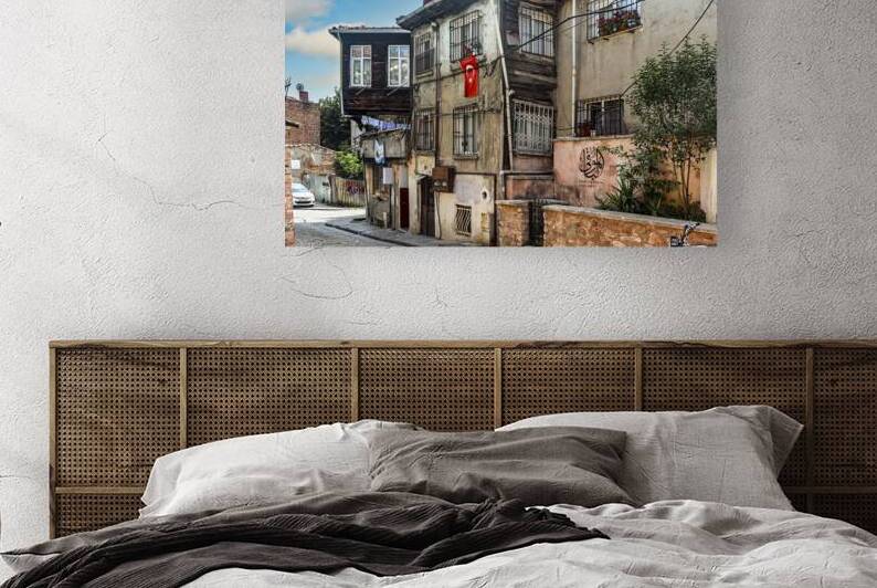 neighborhood with decaying houses in the city of istanbul by Gualtiero Boffi