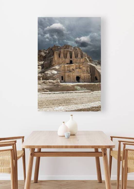 ruined building in the ancient city of Petra.  by Gualtiero Boffi