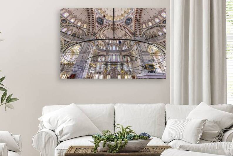 Fatih mosque in istanbul. internal view.  by Gualtiero Boffi