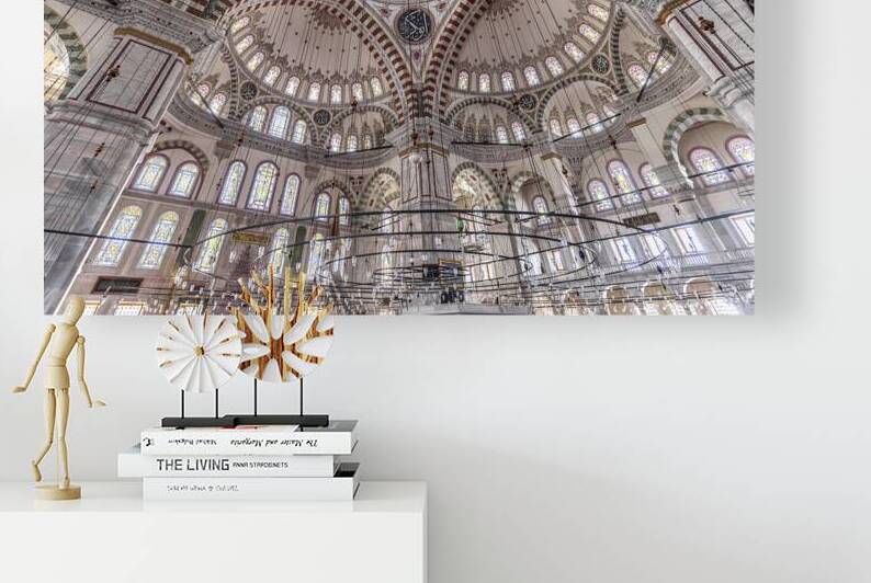 Fatih mosque in istanbul. internal view.  by Gualtiero Boffi