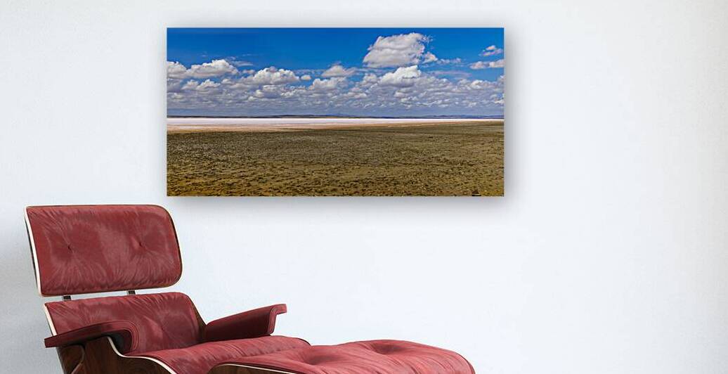 view of the salt lake tuz golu  by Gualtiero Boffi