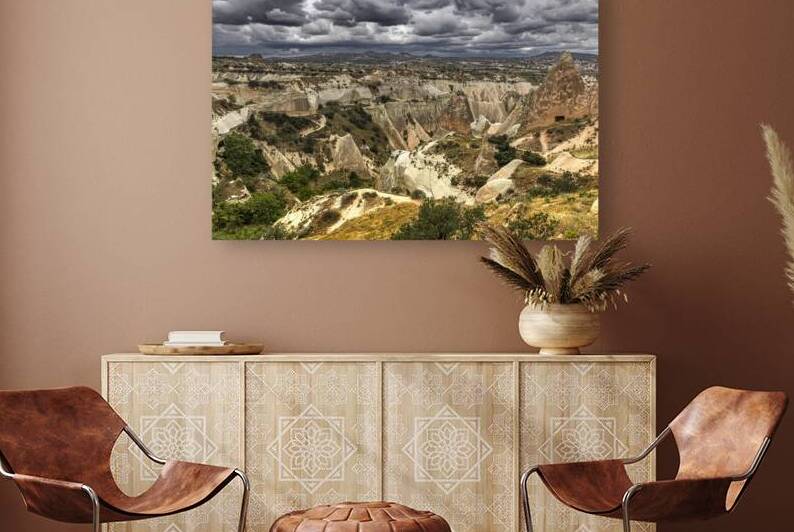 scenic view of the red valley near gore in cappadocia.  by Gualtiero Boffi