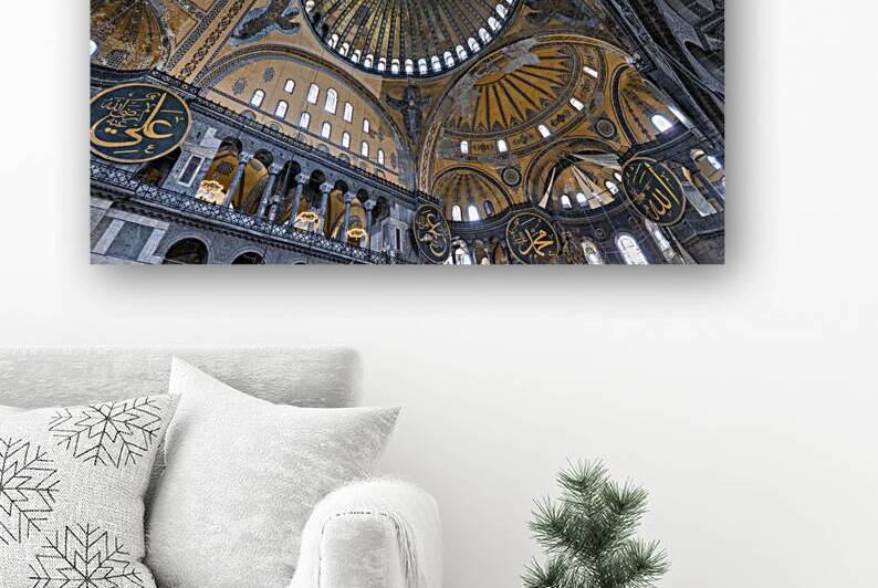 Hagia Sophia Grand Mosque interior  by Gualtiero Boffi