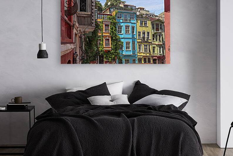 ancient colorful houses in the city of istanbul. by Gualtiero Boffi