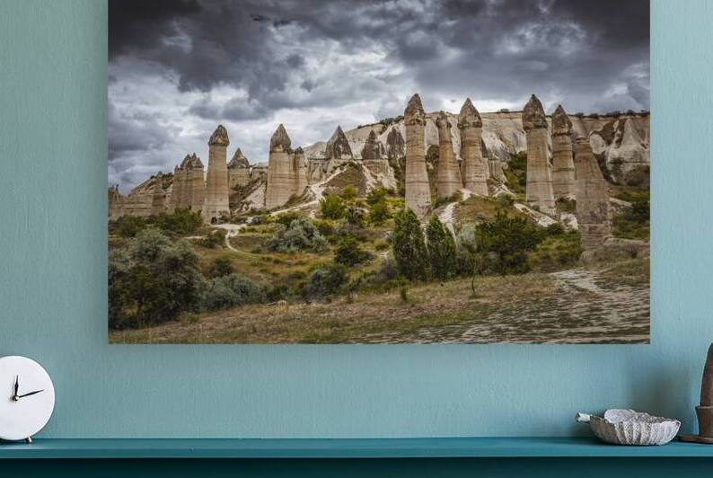 rock formations in the love valley in cappadocia.  by Gualtiero Boffi