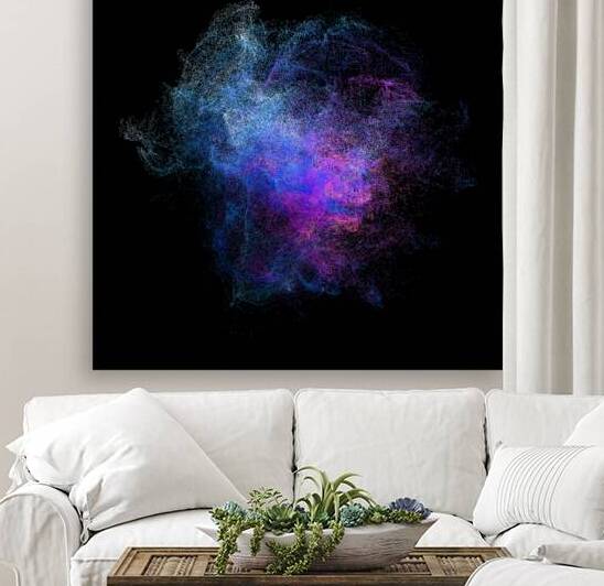 color cloud on black. by Gualtiero Boffi
