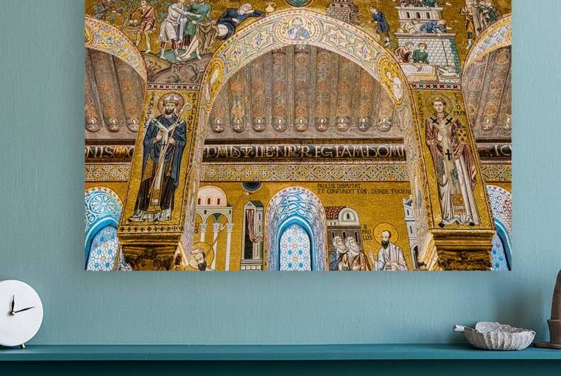 interior of the palatine chapel in Palermo.  by Gualtiero Boffi