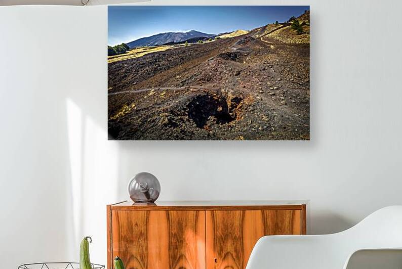 old craters at the base of mount etna  by Gualtiero Boffi