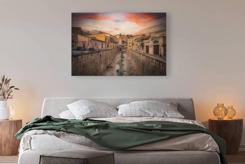 Scicli in Sicily at sunset. by Gualtiero Boffi