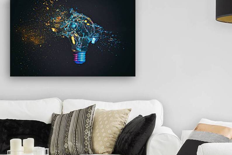 breaking of a traditional light bulb  by Gualtiero Boffi