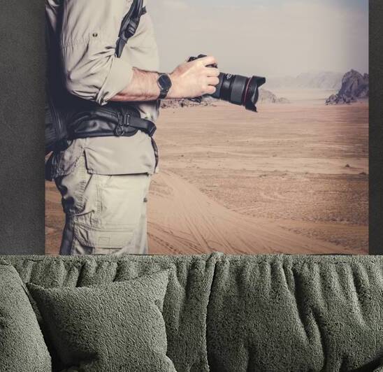 photographer holds the camera ready for a new adventure by Gualtiero Boffi