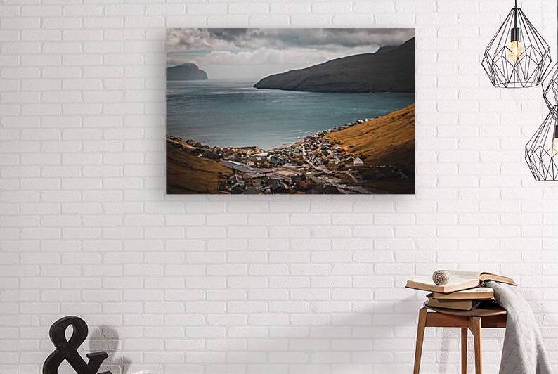 Typical view of the Tjornuvik village on the Faroe Islands.  by Gualtiero Boffi