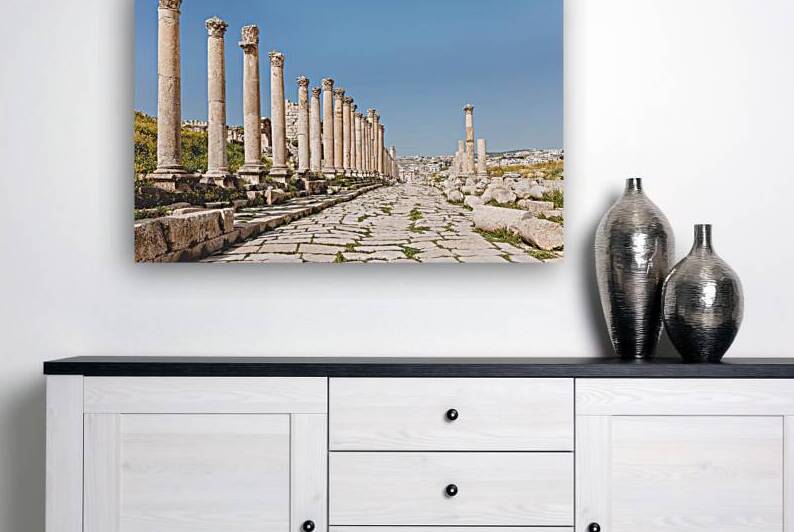 ancient citadel of Amman Jordan. by Gualtiero Boffi
