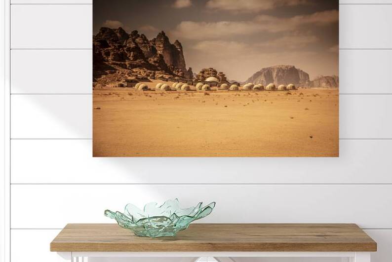 Wadi Rum Desert domes resort by Gualtiero Boffi