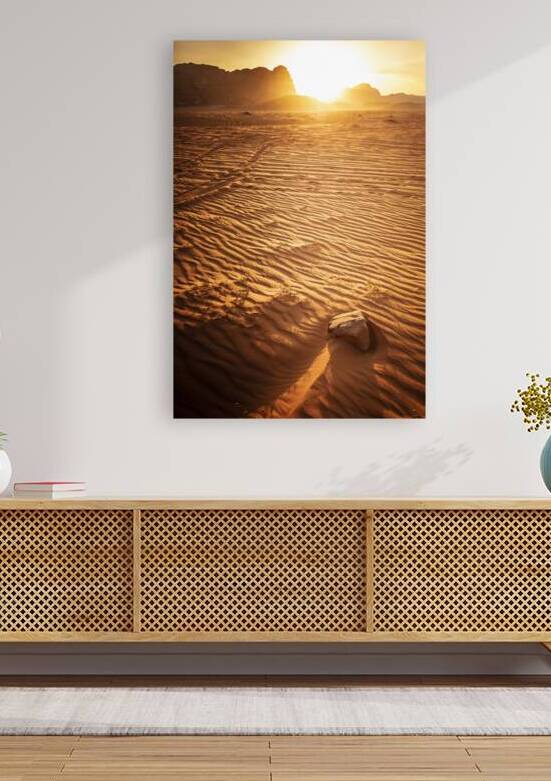 wadi rum at sunset by Gualtiero Boffi