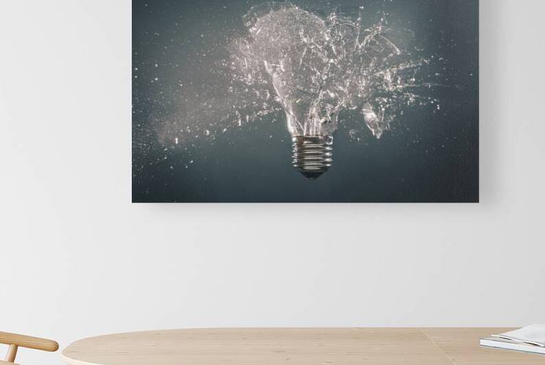 explosion of light bulb  by Gualtiero Boffi