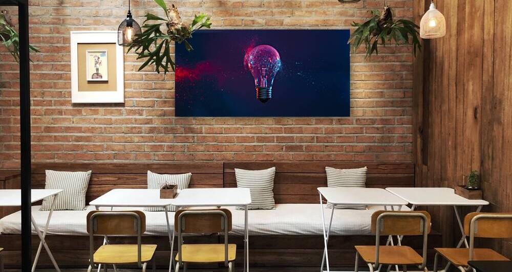 bulb explosion background by Gualtiero Boffi