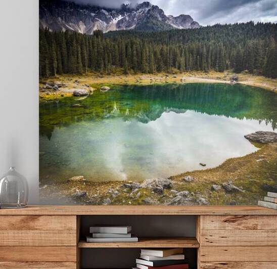 carezza lake in italy by Gualtiero Boffi