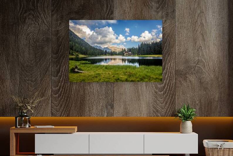 view of nambino lake italy by Gualtiero Boffi