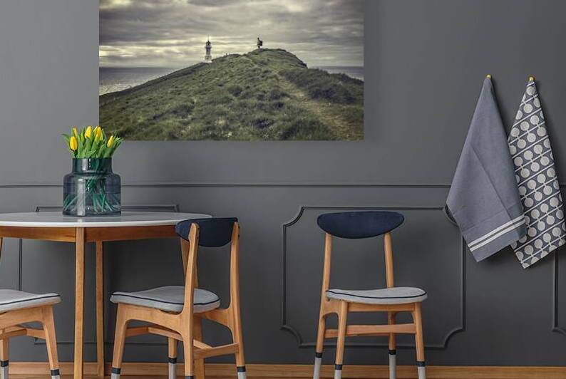 lighthouse in mykines faroe islands by Gualtiero Boffi