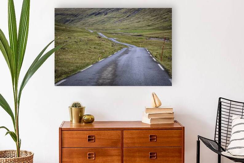 lonely road in faroe  by Gualtiero Boffi