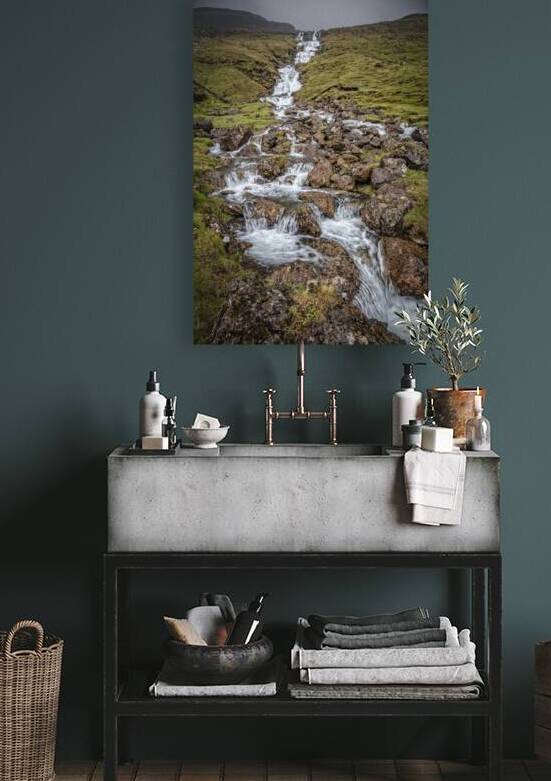 water fall in faroe islands by Gualtiero Boffi