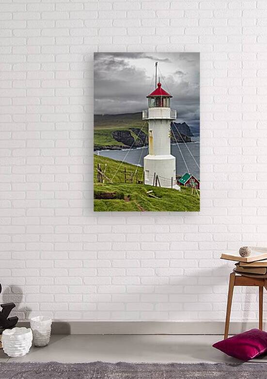 lighthouse in mykines by Gualtiero Boffi