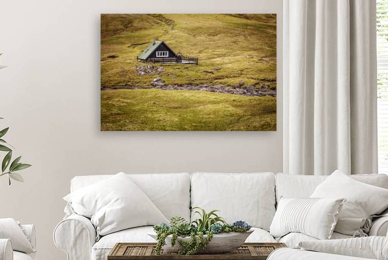 houses in saksun faroe  by Gualtiero Boffi