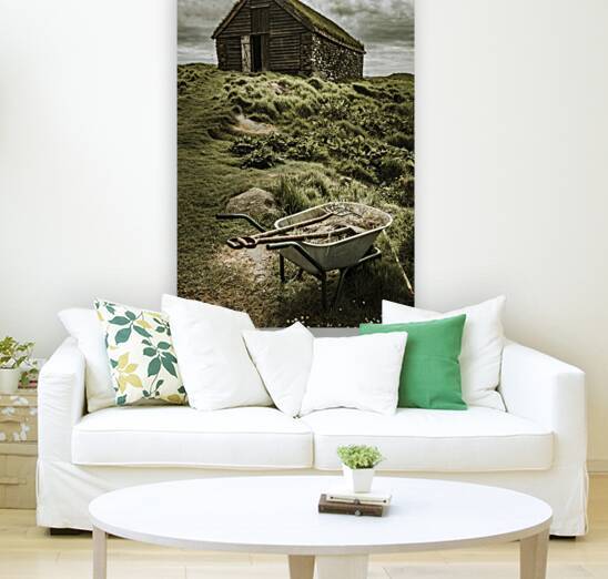 green roof house in faroe  by Gualtiero Boffi