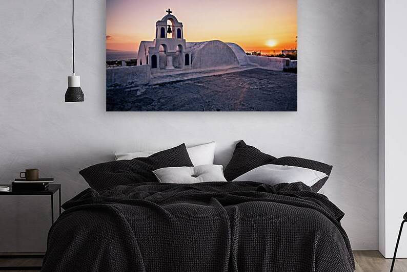 oia at sunset by Gualtiero Boffi