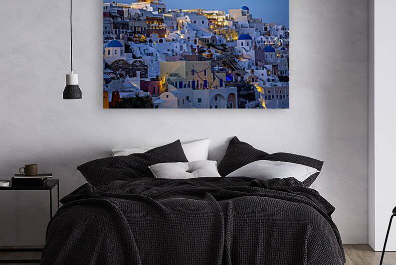oia at sunset by Gualtiero Boffi