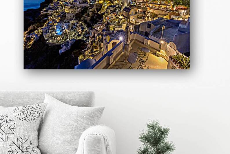oia at sunset by Gualtiero Boffi