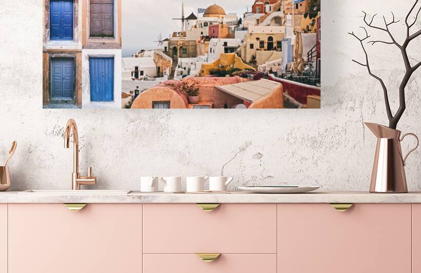 view of oia santorini by Gualtiero Boffi