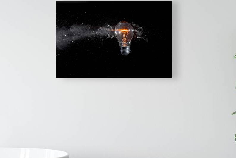 glass bulb explosion by Gualtiero Boffi