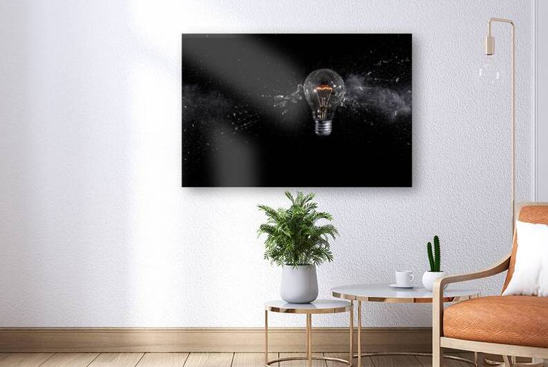 glass bulb explosion by Gualtiero Boffi