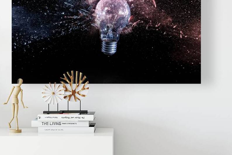 glass bulb explosion by Gualtiero Boffi