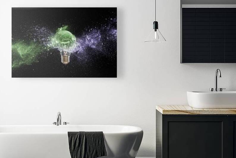 glass bulb explosion by Gualtiero Boffi