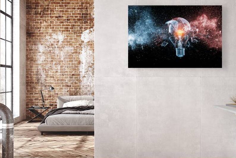 glass bulb explosion by Gualtiero Boffi