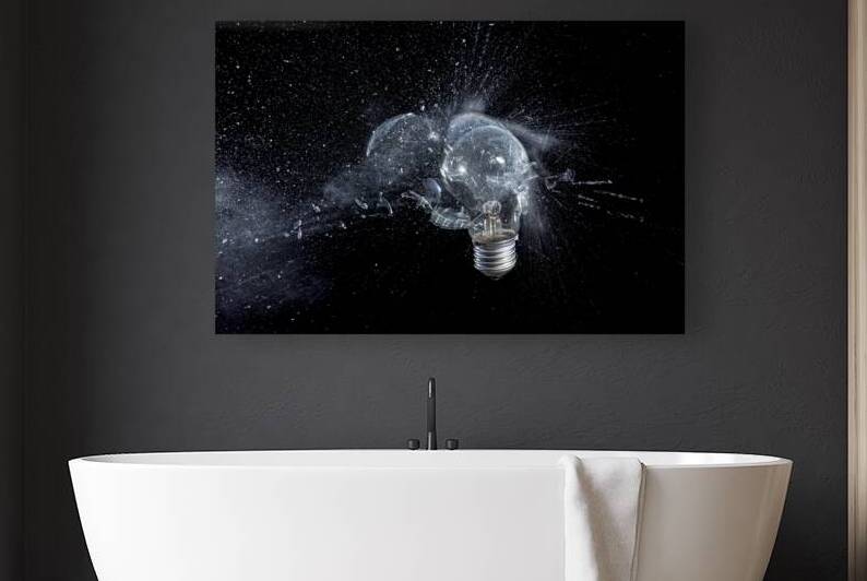 glass bulb explosion by Gualtiero Boffi