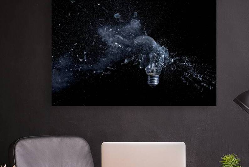 glass bulb explosion by Gualtiero Boffi